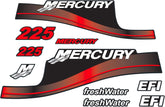 Mercury 225 HP Outboards Motor Top Cowl Cove Decal